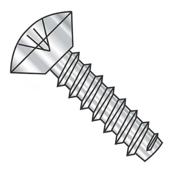 Usa Industrials Self-Drilling Screw, #10-16 x 1/2 in, Plain 18-8 Stainless Steel Oval Head Phillips Drive BULK-SCRW-13759 - main